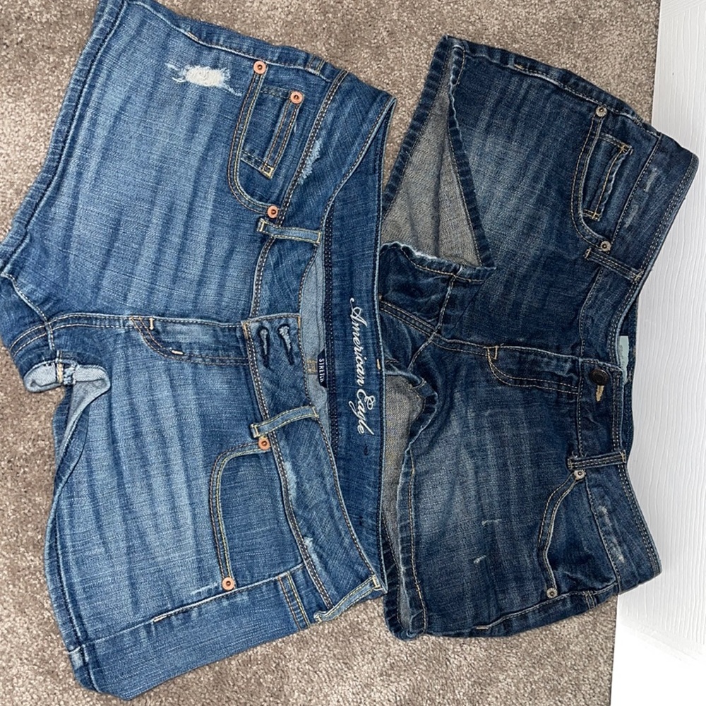 Aeropostale Jean shorts sz 9/10 and American eagle shorts as 10